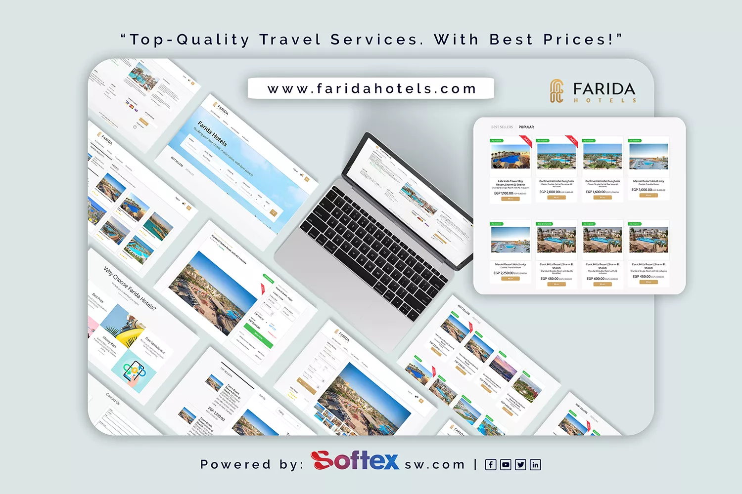 Softex launched FaridaHotels Website