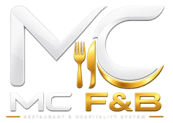 شعار MC F&B — نظام إدارة المطاعم والضيافة